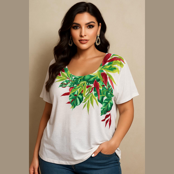 Chico’s zinergy top palms - Picture 1 of 8